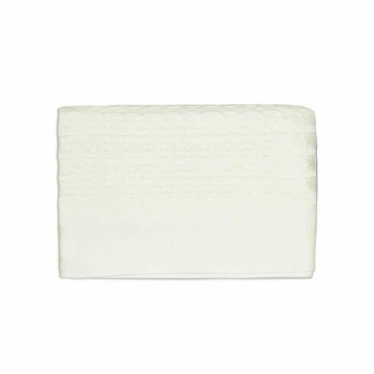 Rian Tricot Room Decor Off-White Crib Blanket