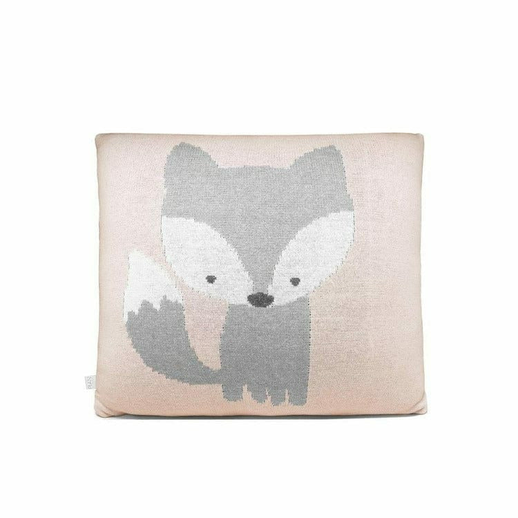 Rian Tricot Room Decor Soft Pink Fox Pillow
