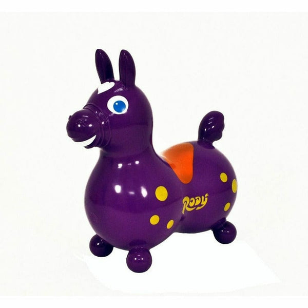 Purple Rody Horse Inflatable Bouncer