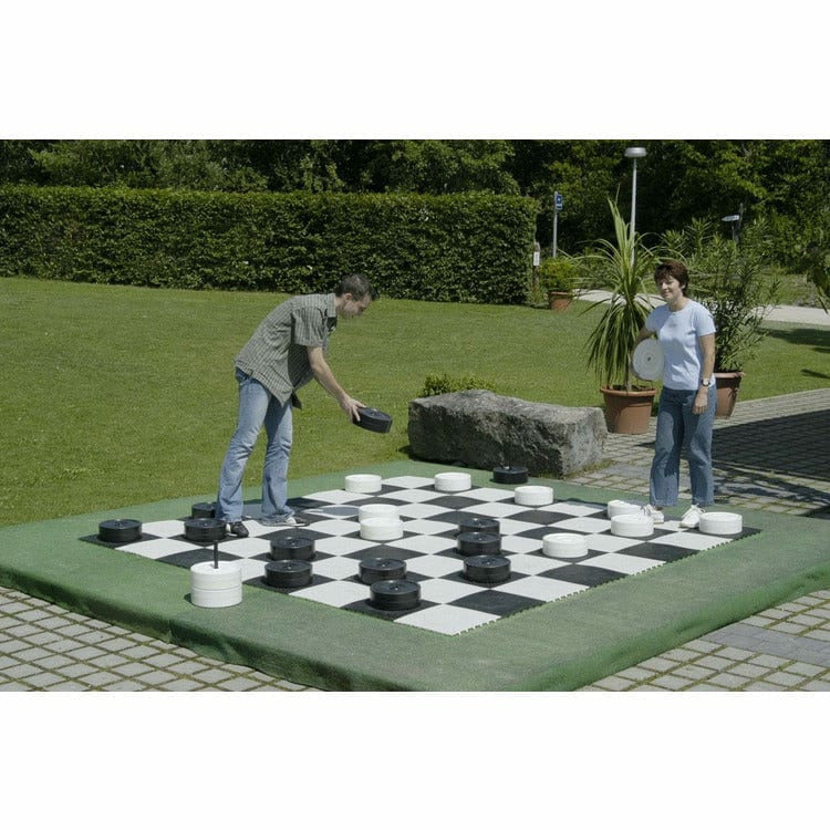 rolly® Games Large Checker Set w.Board