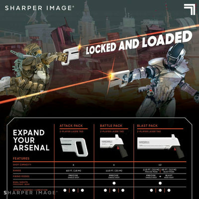 Sharper Image Electronics 2-Player Laser Tag Attack Pack
