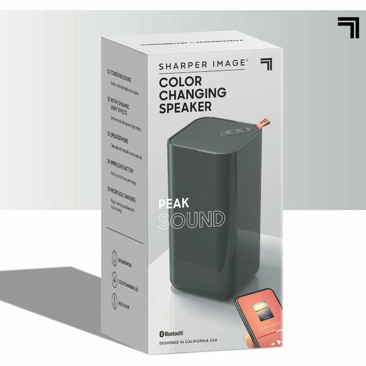 Sharper Image Electronics New SI packaging Speaker Bluetooth Color Changing 3x6