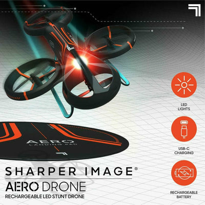 Sharper Image Vehicles Rechargeable Aero Stunt Drone