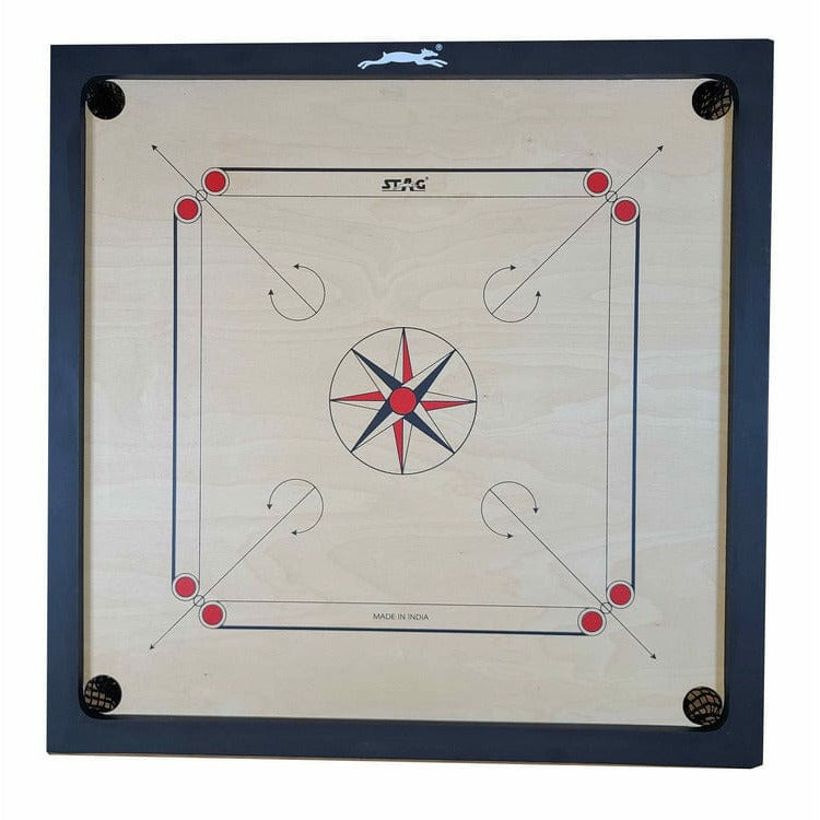 Stag Games Hobby Carrom Board - Natural