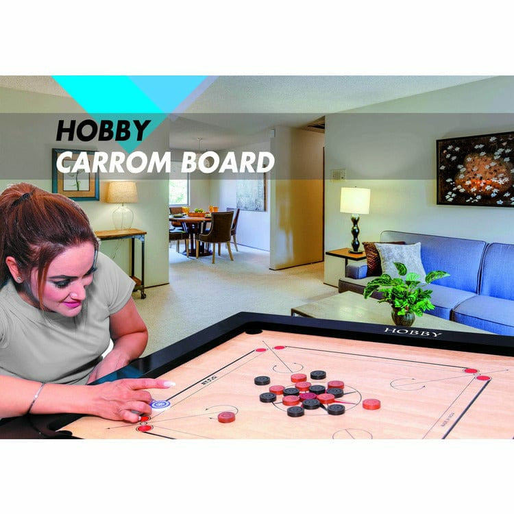 Stag Games Hobby Carrom Board - Natural