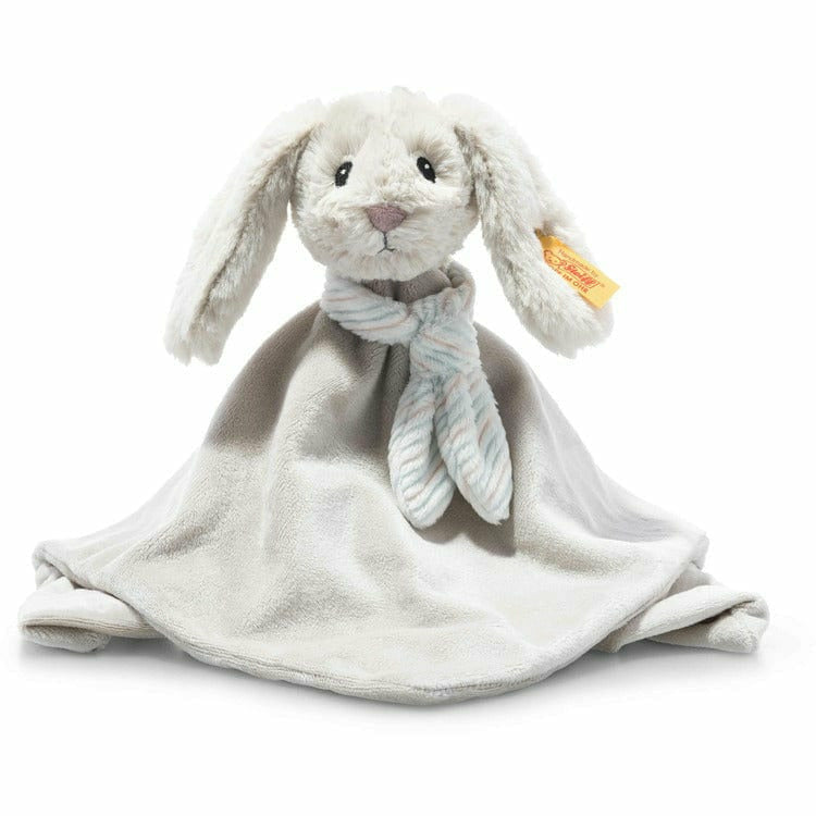 Steiff North America, Inc. Plush 10" Hoppie Rabbit Light Grey Comforter