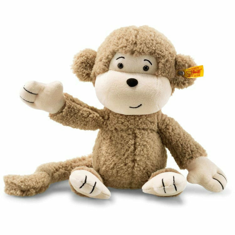 Steiff North America, Inc. Plush Brownie Monkey, light brown, 12 Inches