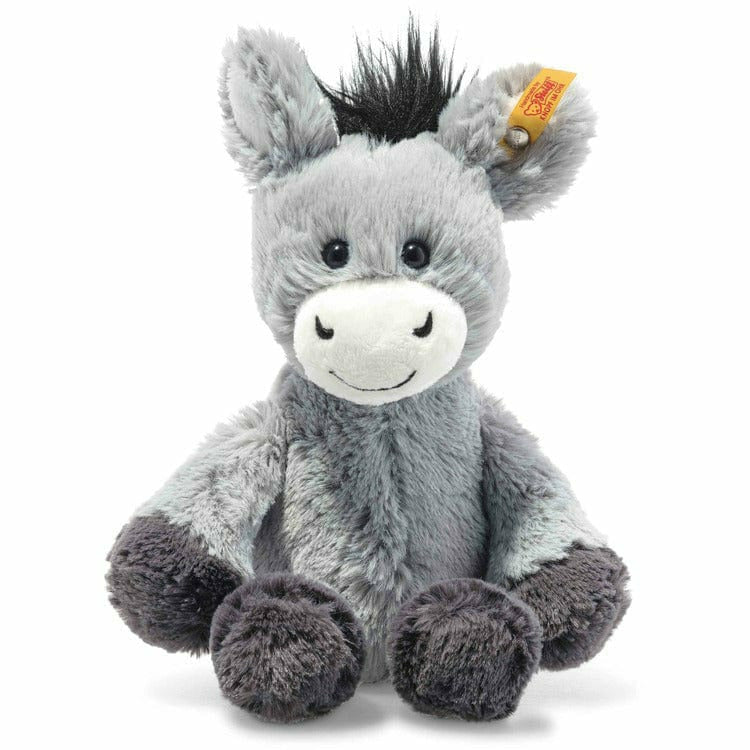 Steiff North America, Inc. Plush Dinkie Donkey, Grey Blue, 8 Inches