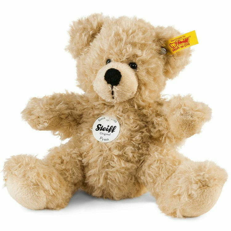 Steiff North America, Inc. Plush Fynn Teddy bear, beige, 7 Inches