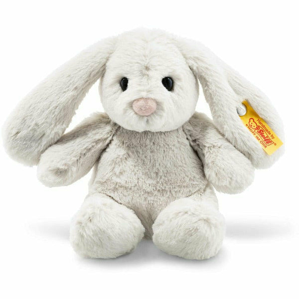 Hoppie Rabbit, Light Grey, 8 Inches