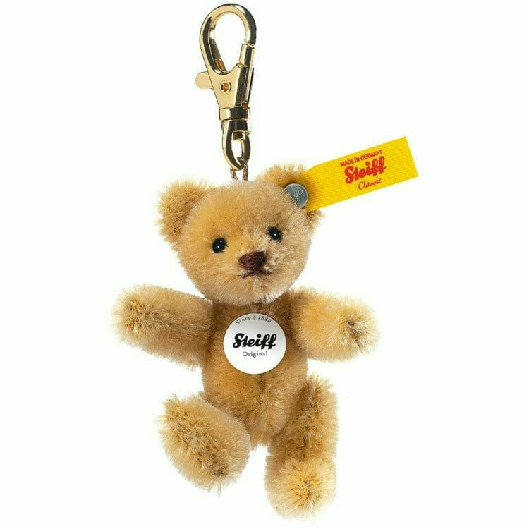 Steiff North America, Inc. Plush Keyring Mini Teddy Bear, Wheat Blonde