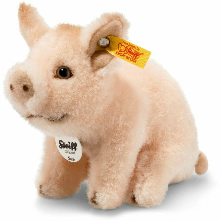 Steiff North America, Inc. Plush Sissi piglet, pale pink, 6 Inches