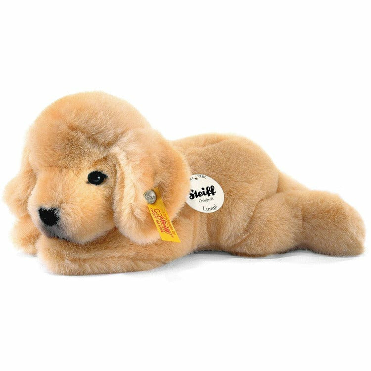 Steiff North America, Inc. Plush Steiff's little friend Golden Retriever puppy Lumpi, blonde, 8 Inches