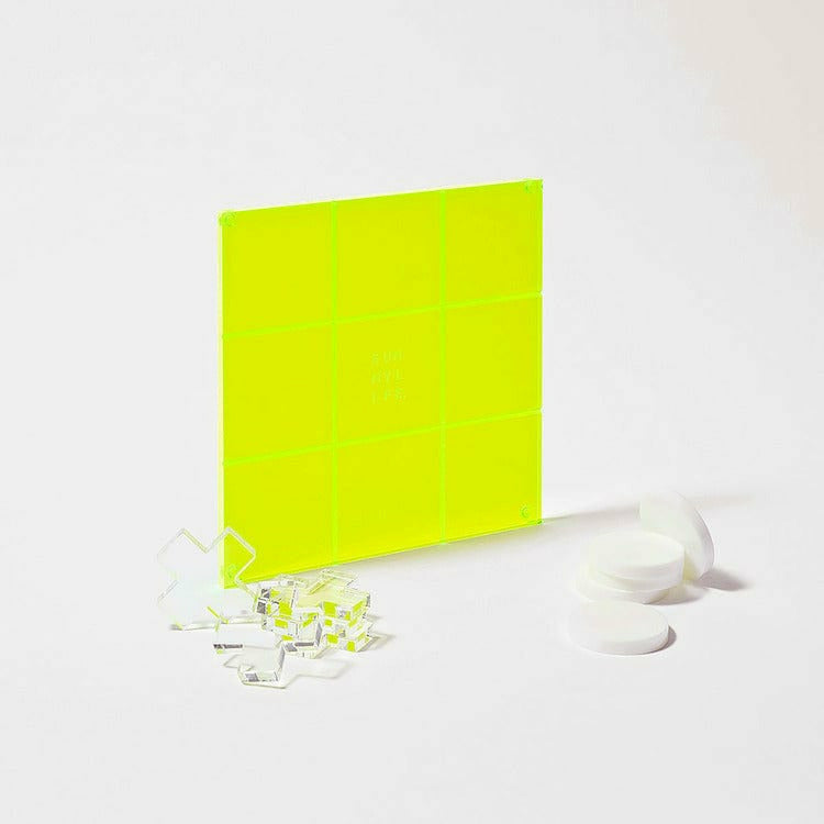 Sunnylife Outdoor Lucite Tic Tac Toe Limited Edition Neon