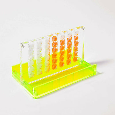 Sunnylife Outdoor Mini Lucite 4 In A Row Limited Edition Neon