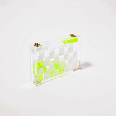 Sunnylife Outdoor Mini Lucite Chess & Checkers Limited Edition Neon