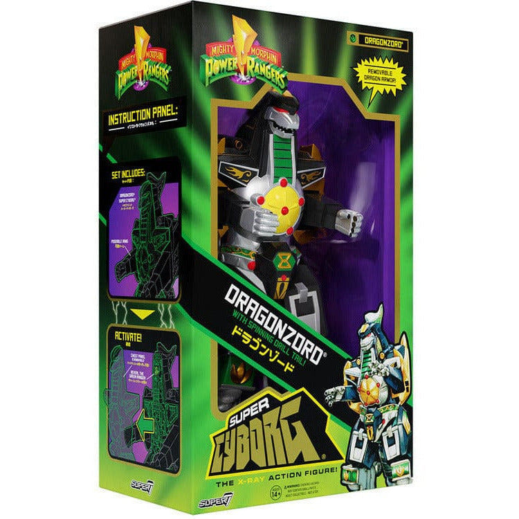 Mighty Morphin Power Rangers Super Cyborg Dragonzord Action Figure