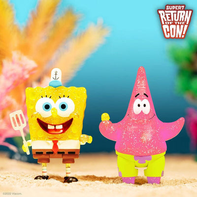 Super 7 Collectibles SpongeBob SquarePants ReAction Figures - SpongeBob and Patrick BFF 2-Pack