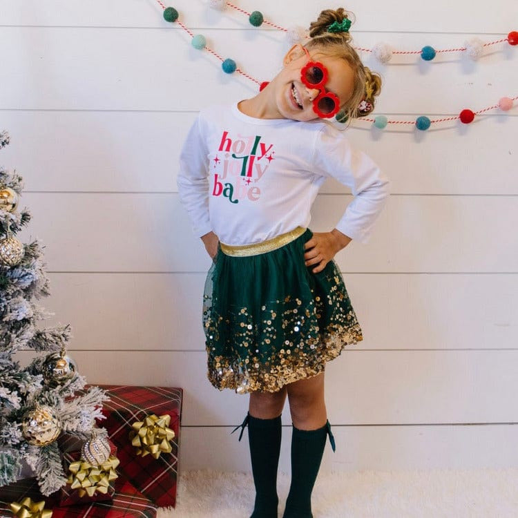 Sweet Wink Trend Accessories Long Sleeve Holly Jolly Babe Shirt - 3T