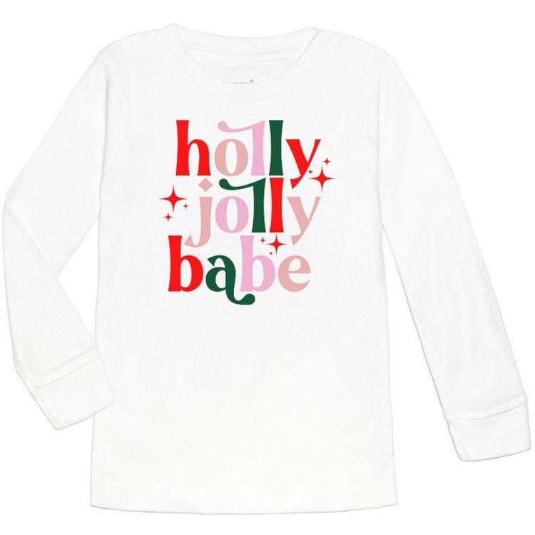 Sweet Wink Trend Accessories Long Sleeve Holly Jolly Babe Shirt - 7-8 Years