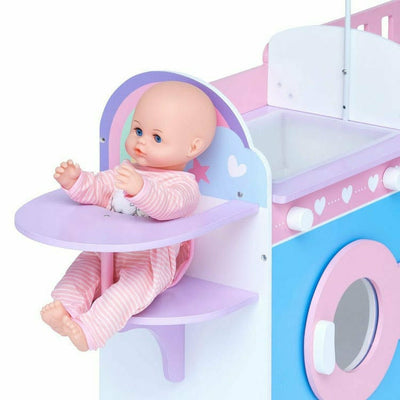 Teamson Kids Dolls 6 in 1 Baby Doll Changing Station with Storage