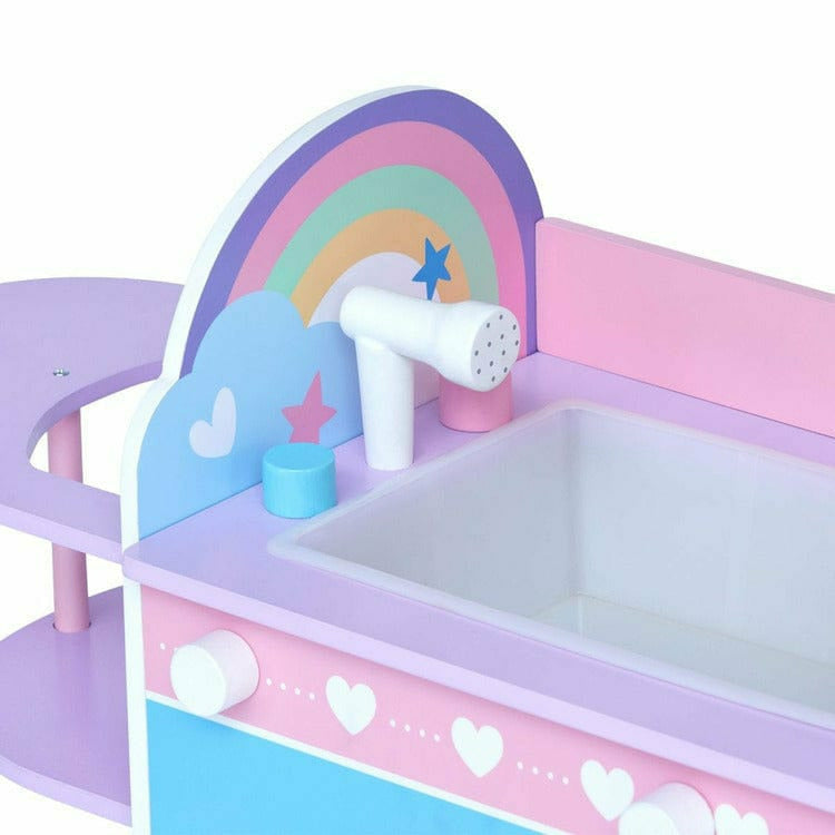 Teamson Kids Dolls 6 in 1 Baby Doll Changing Station with Storage