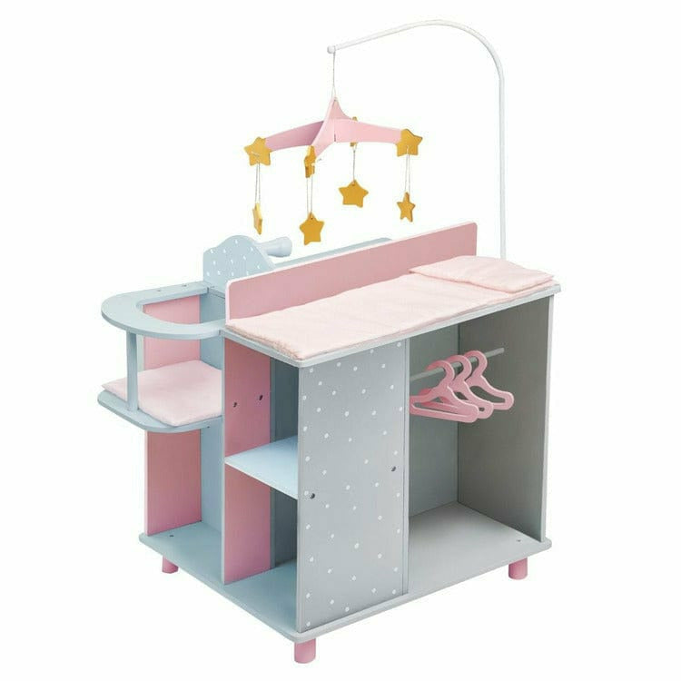 Teamson Kids Dolls Polka Dots Princess Baby Doll Changing Station