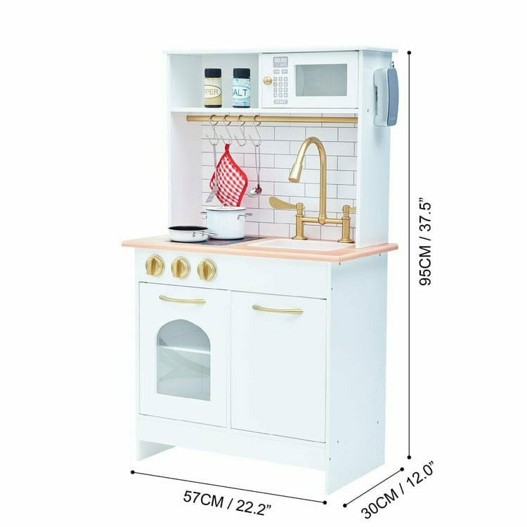Teamson Kids Preschool Little Chef Boston Classic Play Kitchen & Cookware - White