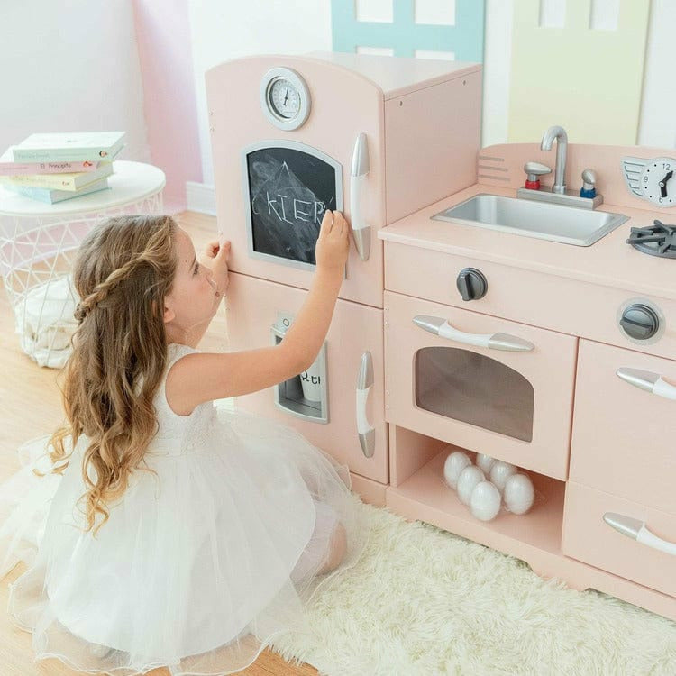 Teamson Kids Preschool Little Chef Fairfield Retro Play Kitchen - Pink