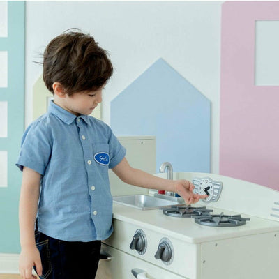 Teamson Kids Preschool Little Chef Fairfield Retro Play Kitchen - White