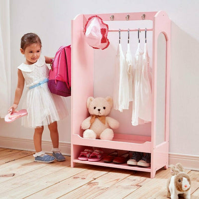 Teamson Kids Room Decor Little Princess Bella Toy Dress Up Unit - Pink