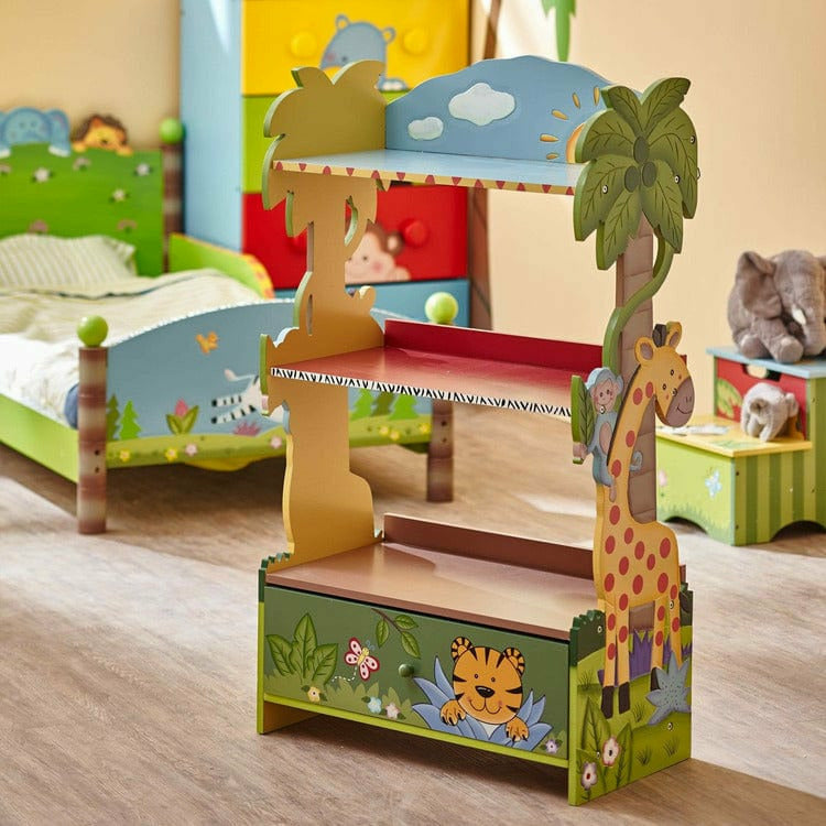 Teamson Kids Room Decor Sunny Safari Bookshelf
