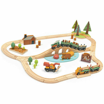Tender Leaf Toys Preschool Wild Pines Train Set