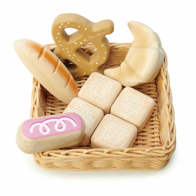 Tender Leaf Toys Preschool Wooden Bread Basket