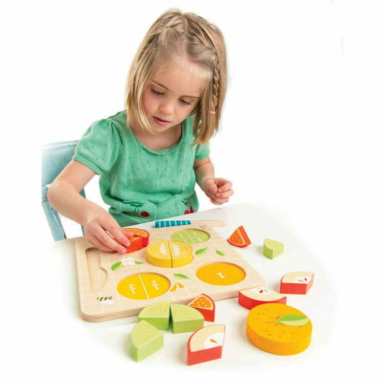Tender Leaf Toys Preschool Wooden Citrus Fractions
