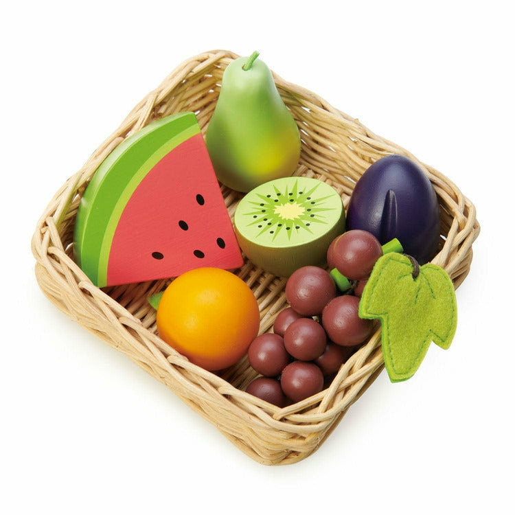 Tender Leaf Toys Preschool Wooden Fruity Basket