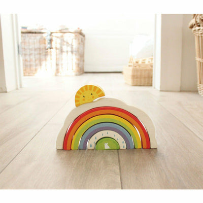 Tender Leaf Toys Preschool Wooden Rainbow Tunnel