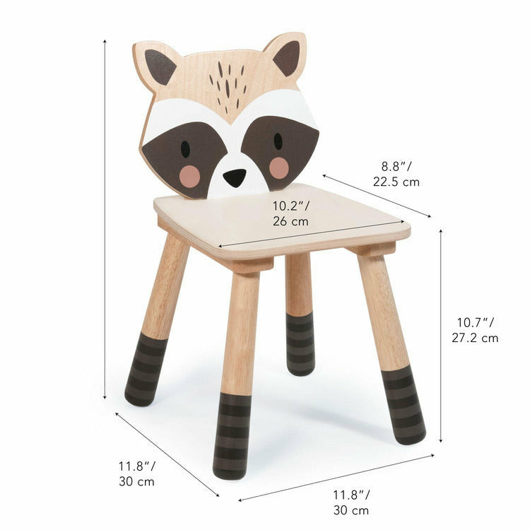 Tender Leaf Toys Room Decor Forest Racoon Chair