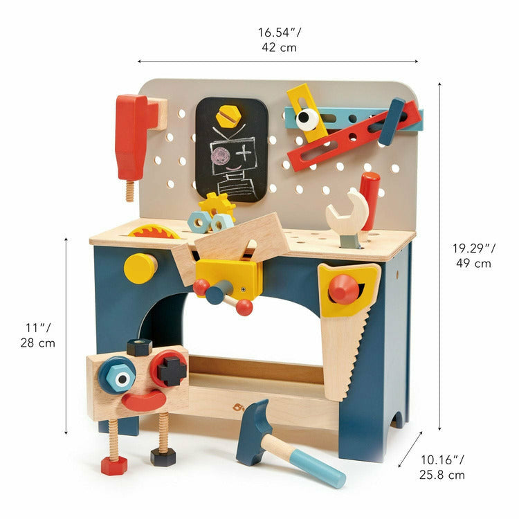 Tender Leaf Toys Room Decor Table Top Tool Bench