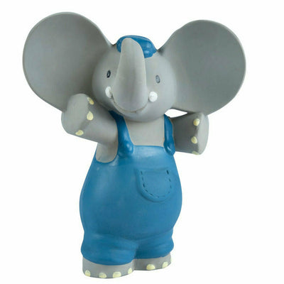 Tikiri Toys Infants Alvin the Elephant Organic Rubber Baby Squeaker Teether Toy