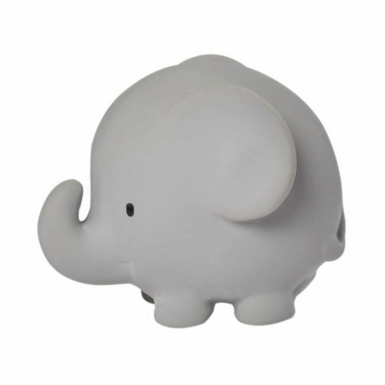 Tikiri Toys Infants Elephant Organic Natural Rubber Rattle, Teether & Bath Toy