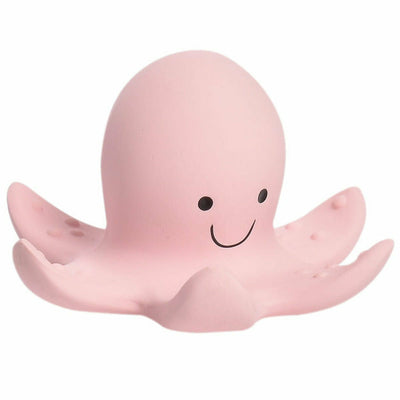 Tikiri Toys Infants Octopus Organic Natural Rubber Rattle, Teether & Bath Toy