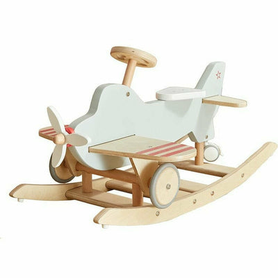 Wonder & Wise Preschool Airplane Rocker & Ride-On