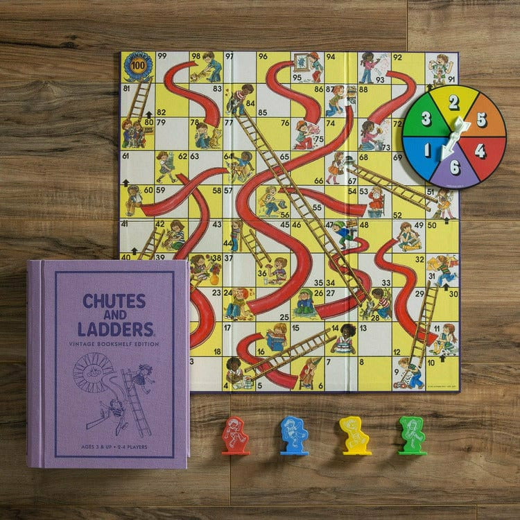 WS Game Company Games Chutes & Ladders Vintage Bookshelf Edition