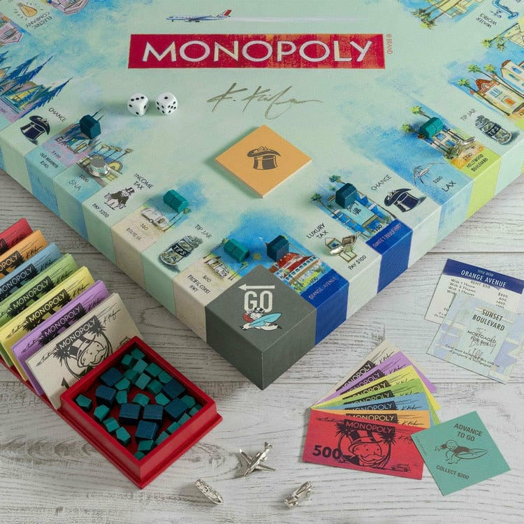 WS Game Company Games Monopoly California Dreaming - 2nd Edition
