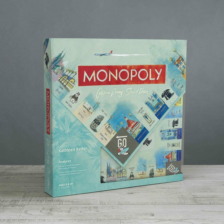 WS Game Company Games Monopoly California Dreaming - 2nd Edition