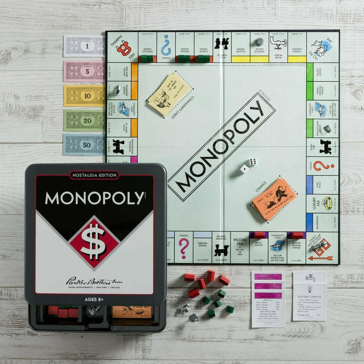 WS Game Company Games Monopoly Nostalgia Tin