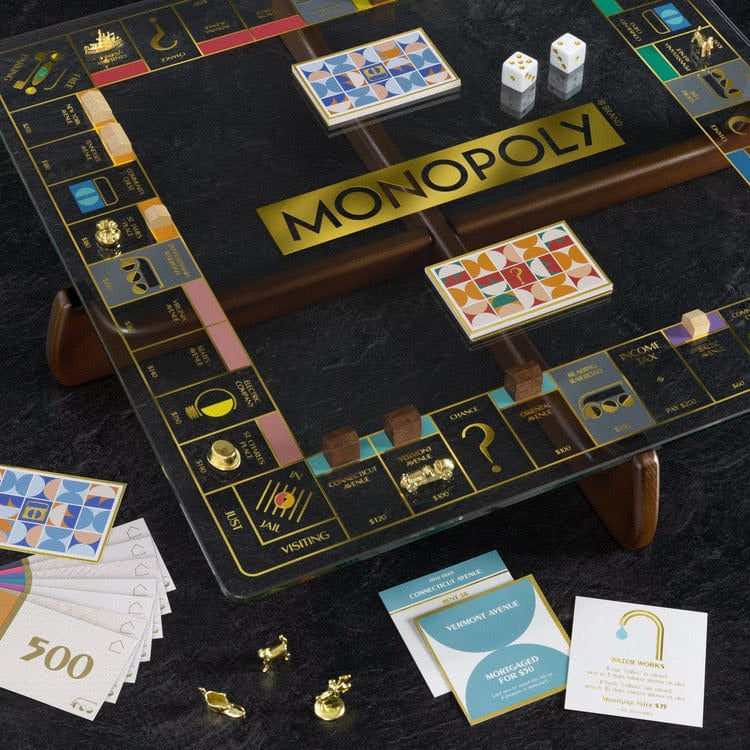 WS Game Company Games Monopoly Prisma Glass Edition