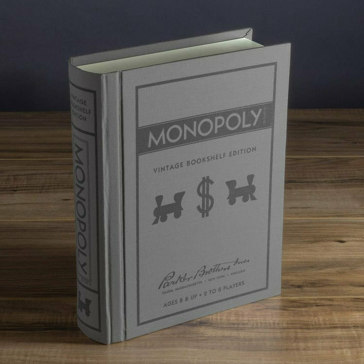 WS Game Company Games Monopoly Vintage Bookshelf Edition