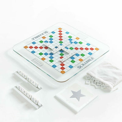 WS Game Company Games Scrabble Glass Edition